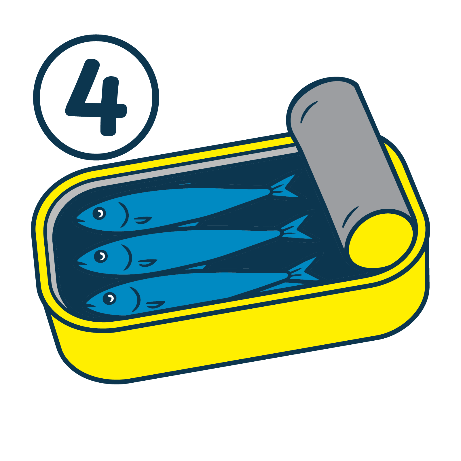 anchovies in tin