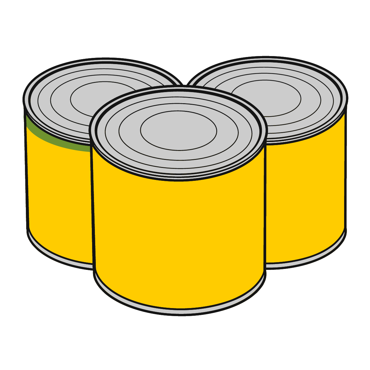 3 tomato cans