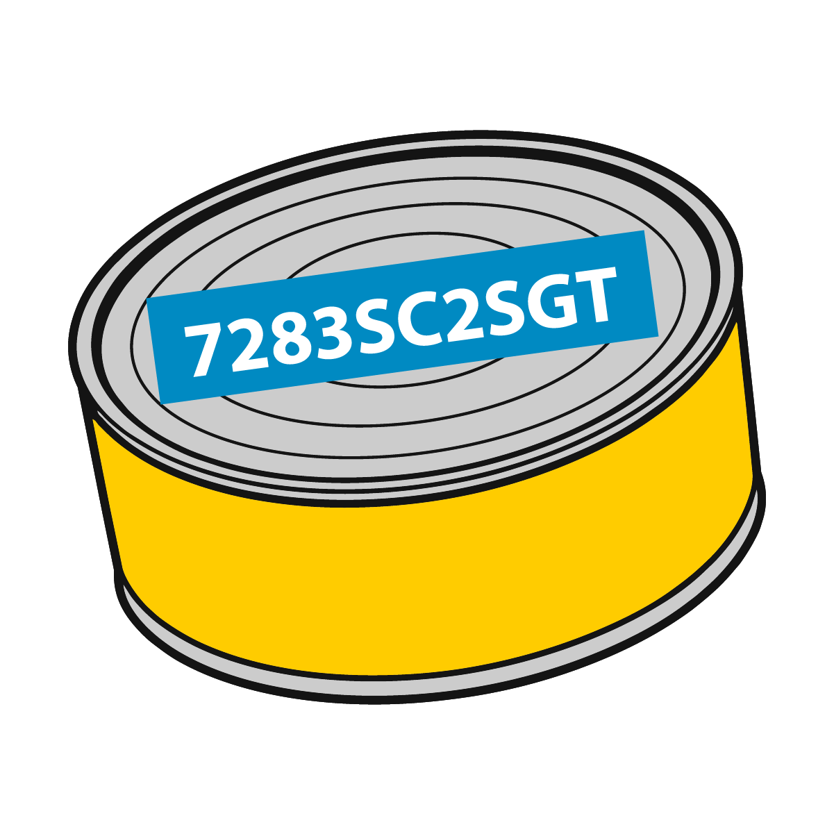 Tuna can with code on it