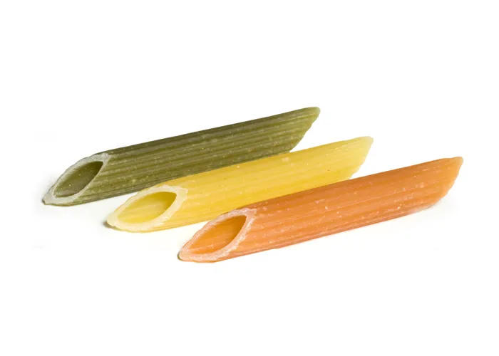 tricolor penne rigate