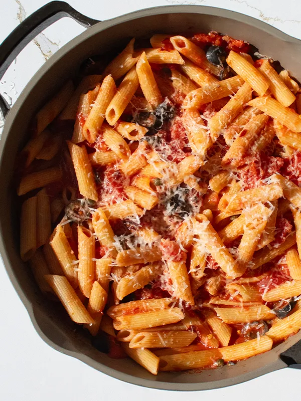 Penne Rigate with Olives & Capers